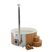 Load image into Gallery viewer, Deluxe Wood Burning Hot Tub XL