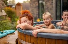 Load image into Gallery viewer, Deluxe Wood Burning Hot Tub XL