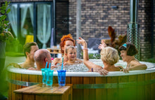 Load image into Gallery viewer, Deluxe Wood Burning Hot Tub XL