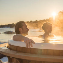 Load image into Gallery viewer, Deluxe Wood Burning Hot Tub XL
