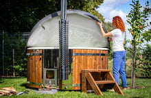 Load image into Gallery viewer, Deluxe Wood Burning Hot Tub XL