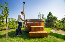 Load image into Gallery viewer, Deluxe Wood Burning Hot Tub XL
